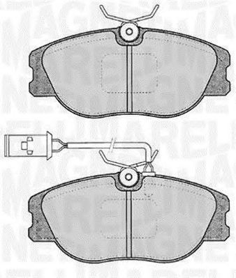 MAGNETI MARELLI 363916060117 -  Комплект тормозных колодок, дисковый тормоз